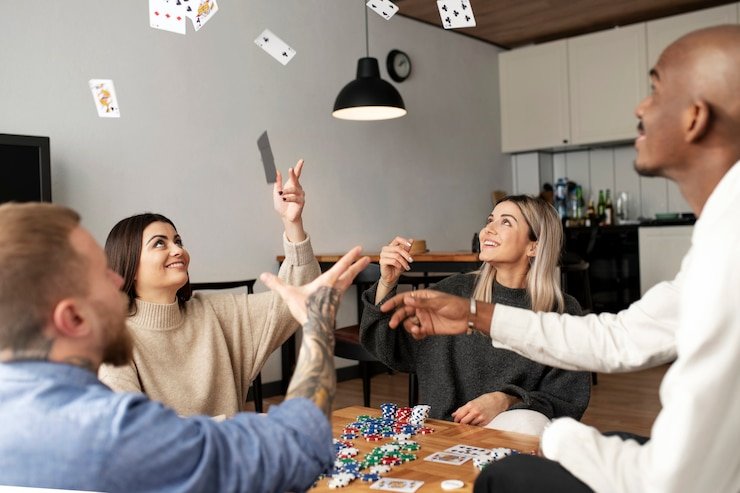 Studio live-dealer dengan multi-kamera di platform elegan toto